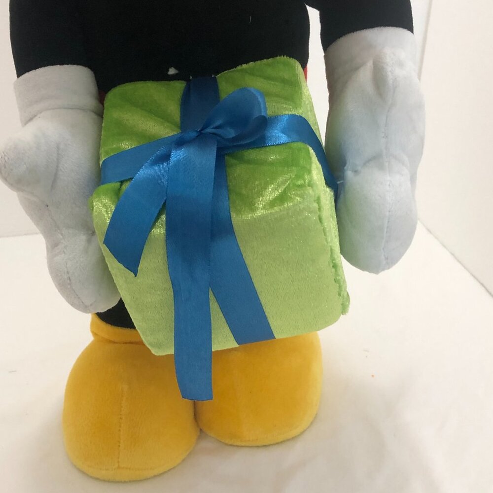 Disney Mickey Mouse Plush with Gift - Black, Red, Blue, Green, Yellow - Picture 5 of 10
